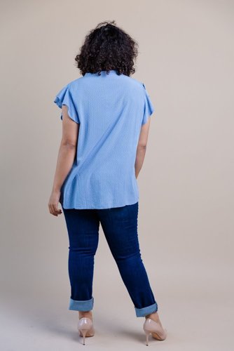  Blue CELLI Blouse