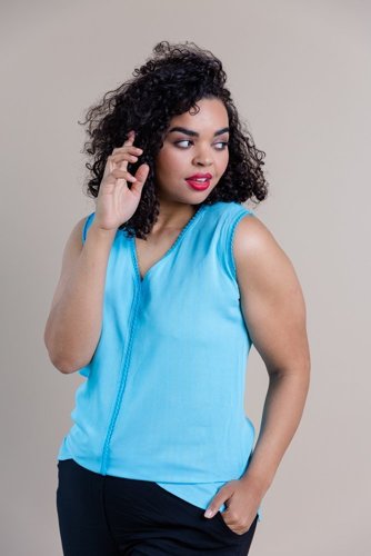  Blue CUPIDO Blouse