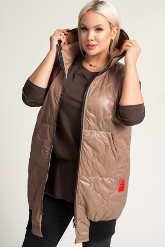  Brown VELOCI Hooded Vest 