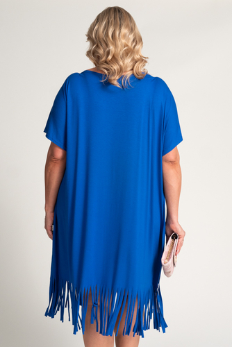  Cornflower Fringed Dress by RIVINO