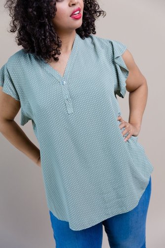  Green CELLI Blouse