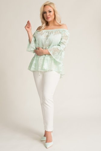  Green SHINE TIME blouse