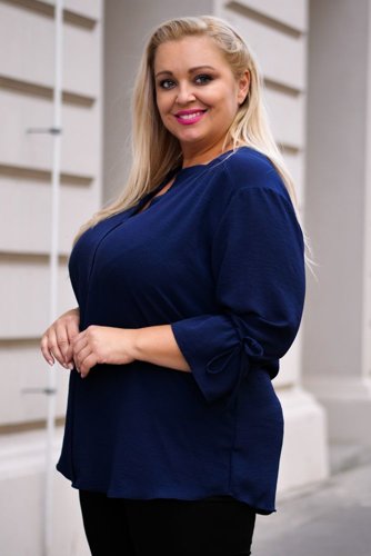  Navy blue CRYNO blouse