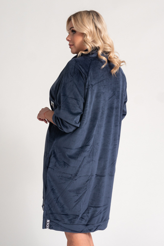  Navy blue velour dress PERIO