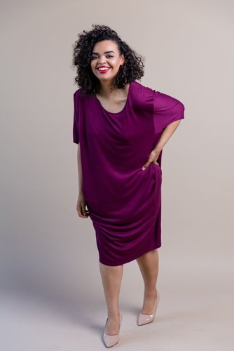  Purple POLK Dress