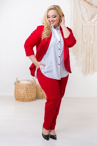  Red BAKIOLA Plus Size Pants