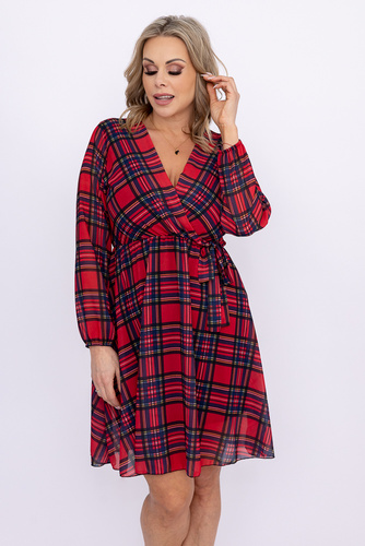  Red Checkered Dress MAERI