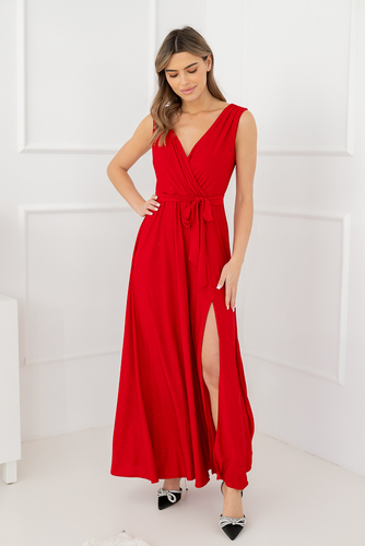  Red FIANCO Maxi Dress