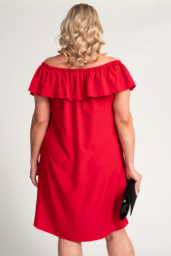  Red FRILIA Dress