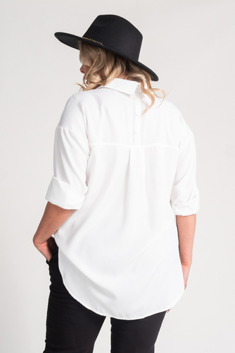  White oversize shirt DEMENO