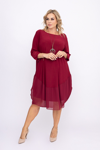 APPRI Plus Size Cornflower Dress