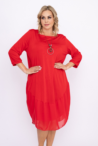 APPRI Plus Size Cornflower Dress