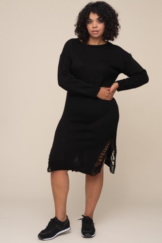 Black ABELO Sweater Dress