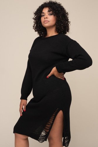 Black ABELO Sweater Dress