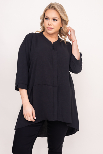 Black AGILE Plus Size Shirt