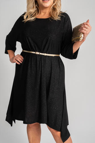 Black Asymmetrical Dress ASTI