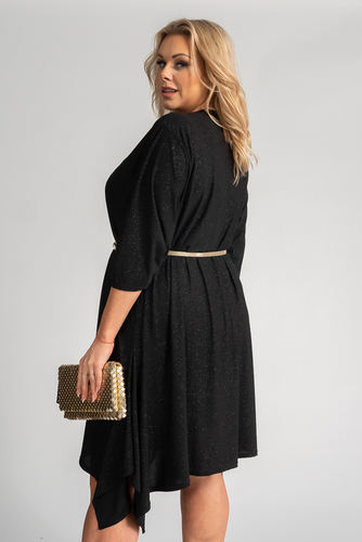 Black Asymmetrical Dress ASTI