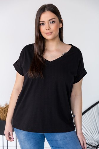 Black Blouse MAKIA Plus Size