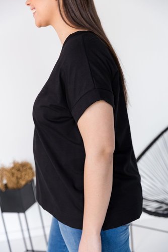 Black Blouse MAKIA Plus Size