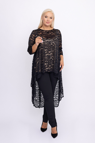 Black Blouse RIKKA Plus Size