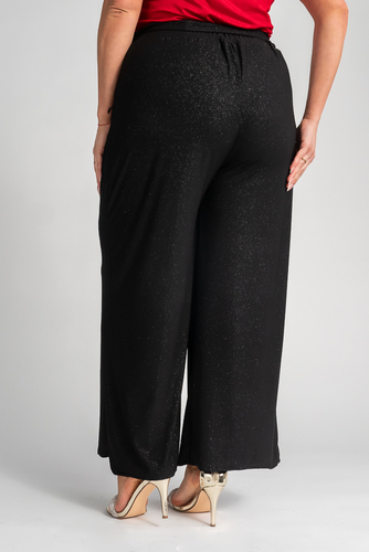 Black Glitter culotte pants WIDIO