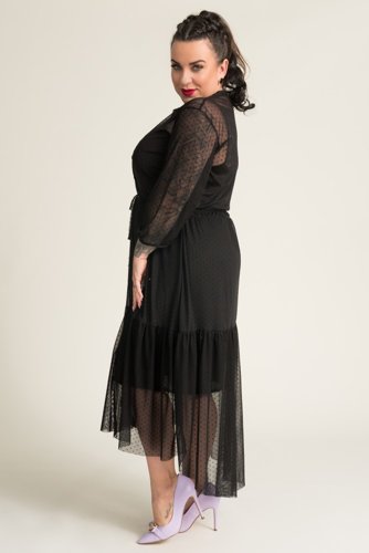 Black Mesh Dress MARSIO