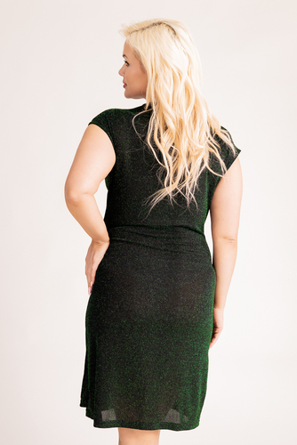 Black and Green VENGA Glitter Dress