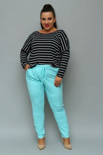 Blue LOTARIO Plus Size Pants