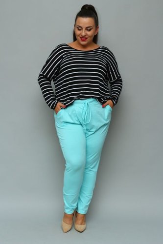 Blue LOTARIO Plus Size Pants