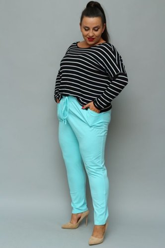 Blue LOTARIO Plus Size Pants