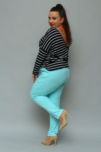 Blue LOTARIO Plus Size Pants