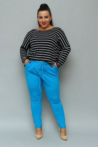 Blue LOTARIO Plus Size Pants