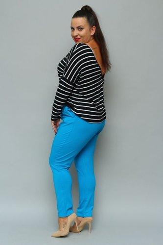 Blue LOTARIO Plus Size Pants