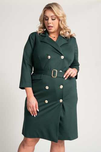 Bottle green GANTIA jacket dress