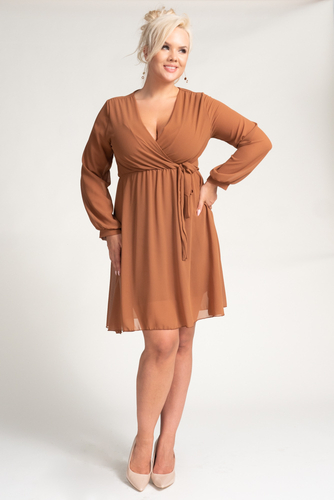 Camel Elegant Dress PERLA