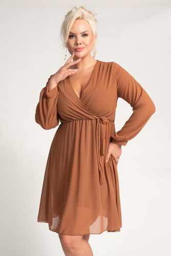 Camel Elegant Dress PERLA