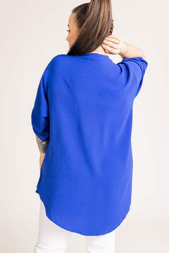 Cornflower Shirt with stand-up collar LERIA