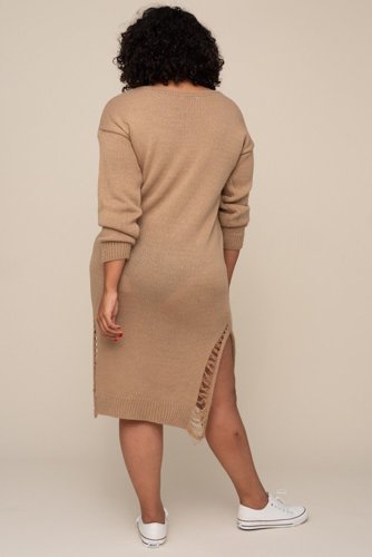 Dark Beige ABELO Sweater Dress