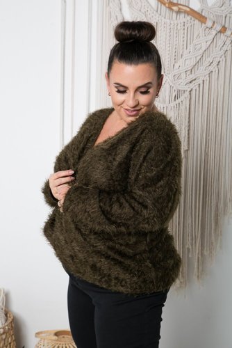 Green FABIOLA Plus Size Sweater