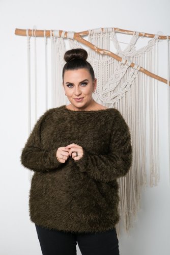 Green FABIOLA Plus Size Sweater