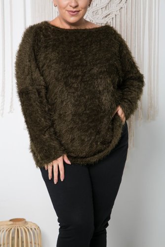 Green FABIOLA Plus Size Sweater