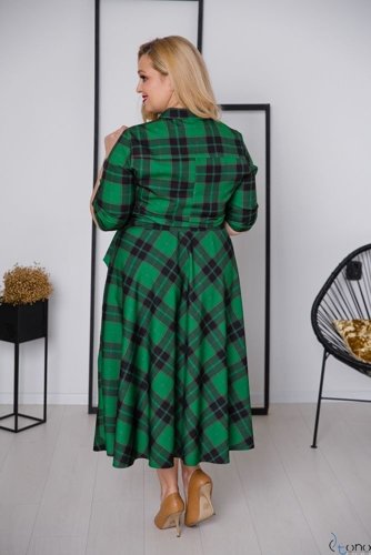 Green RAVELA Plus Size Dress 