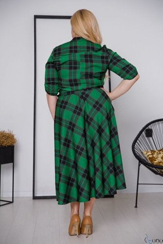 Green RAVELA Plus Size Dress 