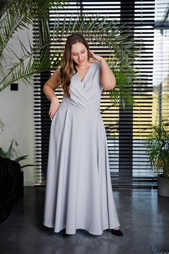 Grey LOREDANA Plus Size Dress