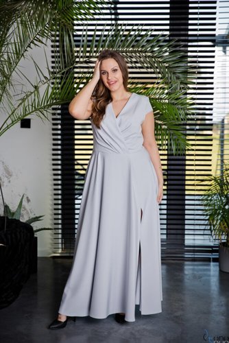 Grey LOREDANA Plus Size Dress