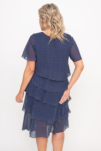 Navy Blue ORINA Plus Size Dress  