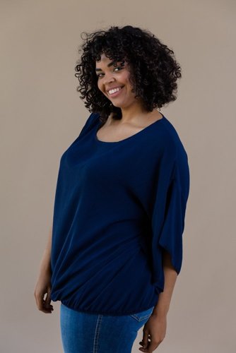 Navy blue ETERNAL blouse