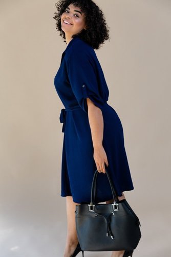 Navy blue POWER dress