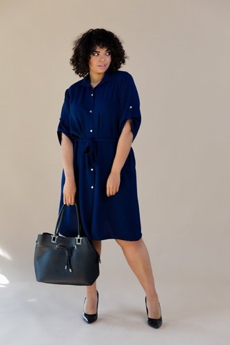 Navy blue POWER dress