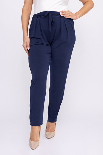 Navy blue SPOKEY Zwiewyne Plus Size Pants